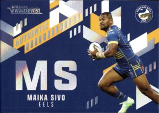 2024 NRL Traders NRL Authentic Initials - AI11 Maika Sivo Parramatta Eels