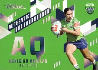 2024 NRL Traders NRLW Authentic Initials - AI19 Ashleigh Quinlan Canberra Raiders