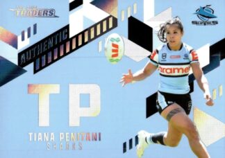 2024 NRL Traders NRLW Authentic Initials - AI20 Tiana Penitani Cronulla Sharks