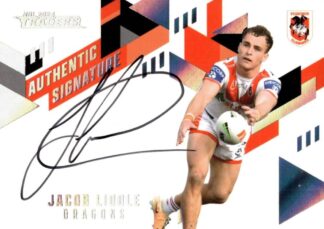 2024 NRL Traders NRL Authentic Signature White - AW14 Jacob Liddle St George Dragons