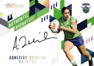 2024 NRL Traders NRLW Authentic Signature White - AW19 Ashleigh Quinlan Canberra Raiders