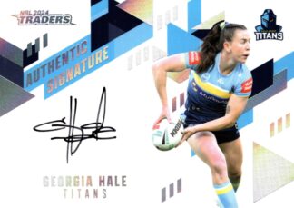 2024 NRL Traders NRLW Authentic Signature White - AW21 Georgia Hale Gold Coast Titans