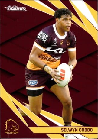 2024 NRL Traders Common Card - Base 004 Selwyn Cobbo Brisbane Broncos