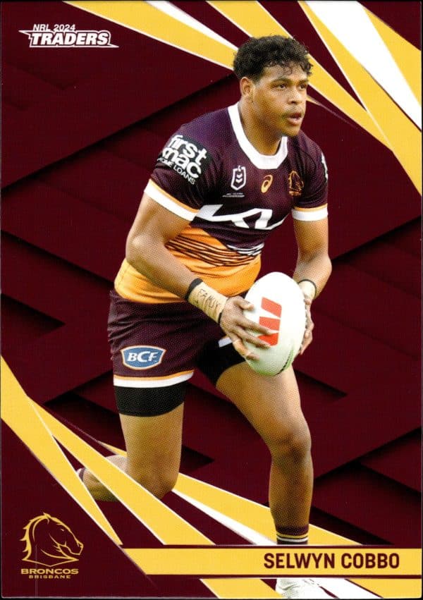 2024 NRL Traders Common Card - Base 004 Selwyn Cobbo Brisbane Broncos