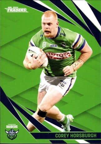 2024 NRL Traders Common Card - Base 012 Corey Horsburgh Canberra Raiders