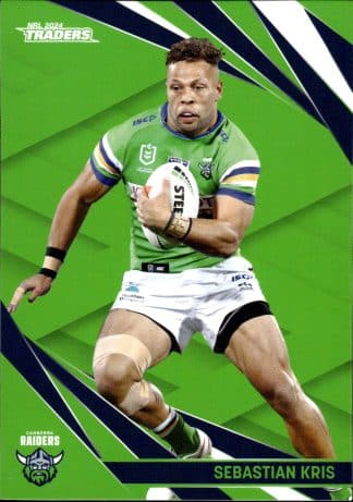 2024 NRL Traders Common Card - Base 013  Sebastian Kris Canberra Raiders