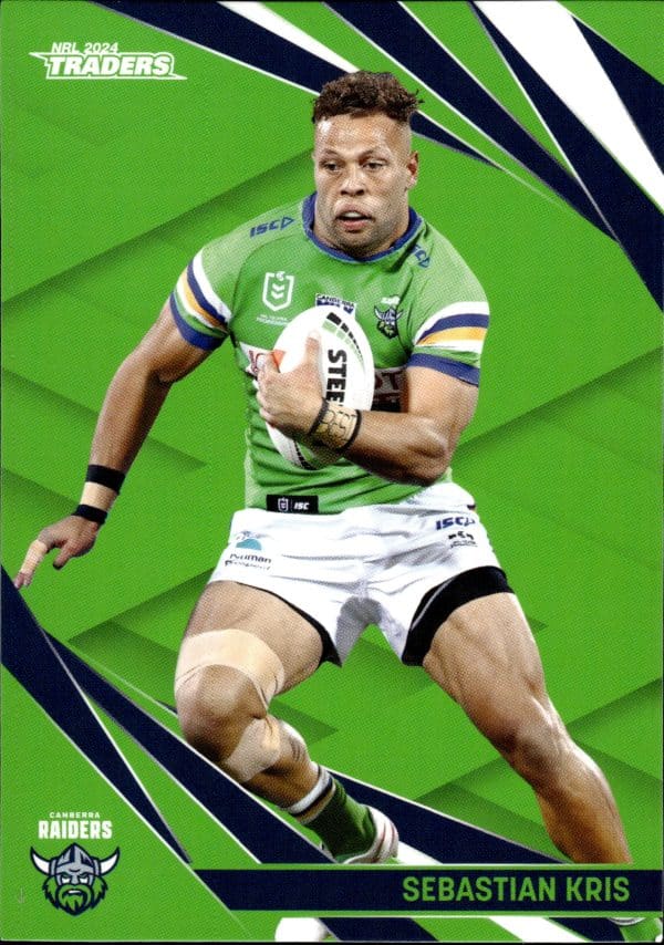 2024 NRL Traders Common Card - Base 013  Sebastian Kris Canberra Raiders