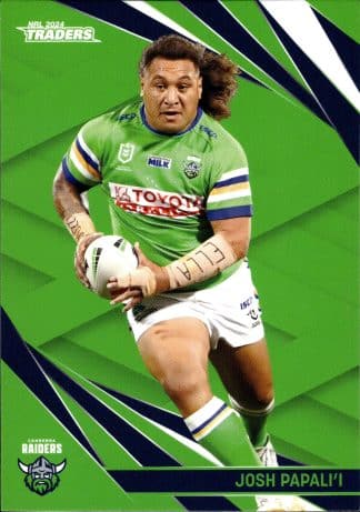 2024 NRL Traders Common Card - Base 014 Josh Papali`i Canberra Raiders