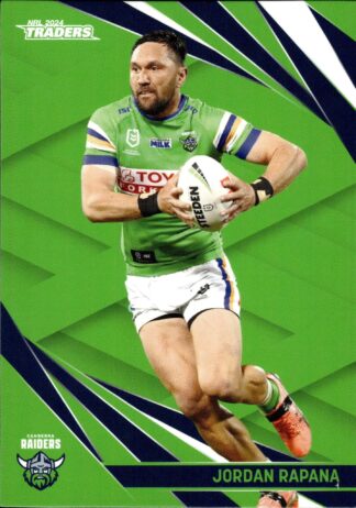 2024 NRL Traders Common Card - Base 015 Jordan Rapana Canberra Raiders