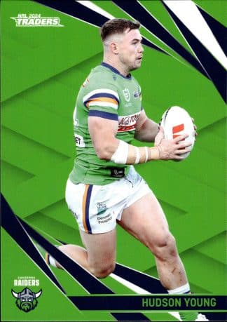 2024 NRL Traders Common Card - Base 018 Hudson Young Canberra Raiders