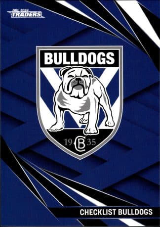 2024 NRL Traders Common Card - Base 019 Checklist Canterbury Bulldogs