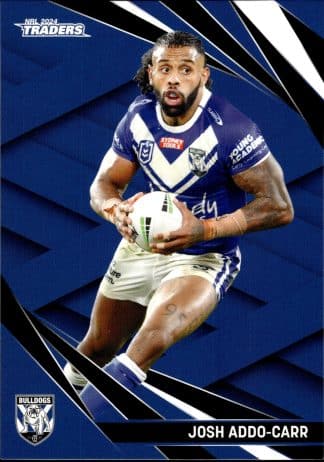 2024 NRL Traders Common Card - Base 020 Josh Addo-Carr Canterbury Bulldogs