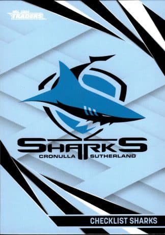 2024 NRL Traders Common Card - Base 028 Checklist Cronulla Sharks