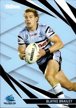 2024 NRL Traders Common Card - Base 029 Blayke Brailey Cronulla Sharks