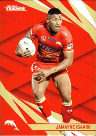 2024 NRL Traders Common Card - Base 040 Jamayne Isaako Dolphins
