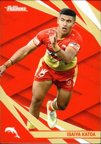 2024 NRL Traders Common Card - Base 041 Isaiya Katoa Dolphins