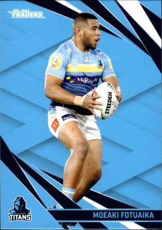 2024 NRL Traders Common Card - Base 052 Moeaki Fotuaika Gold Coast Titans