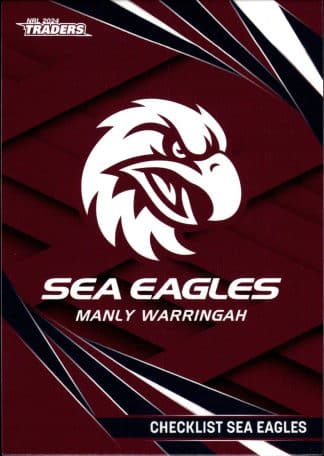2024 NRL Traders Common Card - Base 055 Checklist Manly Sea Eagles