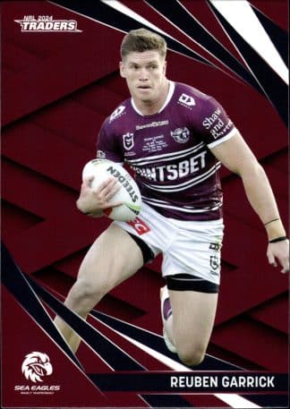 2024 NRL Traders Common Card - Base 058 Reuben Garrick Manly Sea Eagles