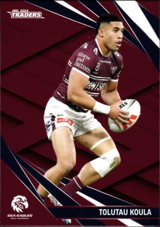 2024 NRL Traders Common Card - Base 059 Tolutau Koula Manly Sea Eagles