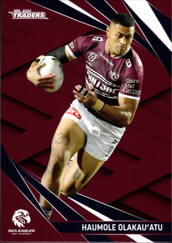 2024 NRL Traders Common Card - Base 060 Haumole Olakau`atu Manly Sea Eagles