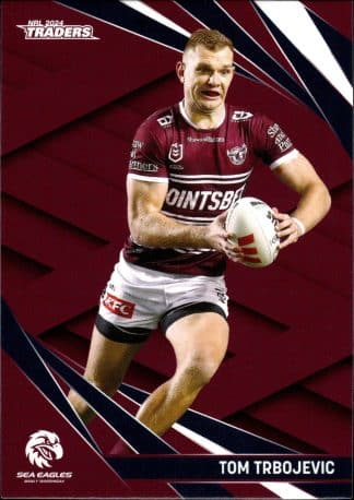 2024 NRL Traders Common Card - Base 063 Tom Trbojevic Manly Sea Eagles
