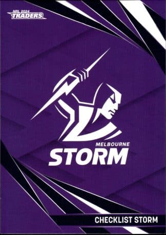 2024 NRL Traders Common Card - Base 064 Checklist Melbourne Storm