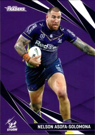 2024 NRL Traders Common Card - Base 065 Nelson Asofa-Solomona Melbourne Storm
