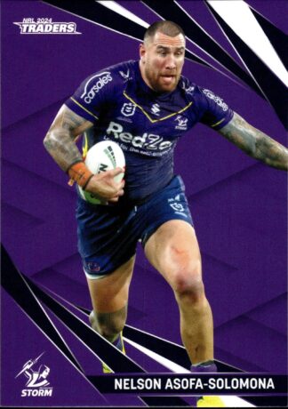 2024 NRL Traders Common Card - Base 065 Nelson Asofa-Solomona Melbourne Storm
