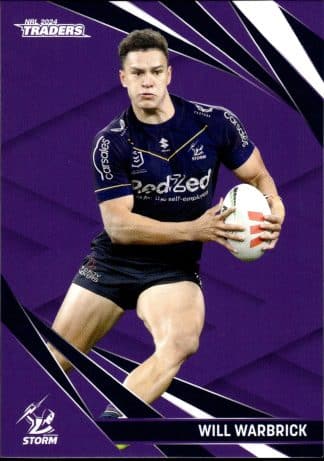 2024 NRL Traders Common Card - Base 071 Will Warbrick Melbourne Storm