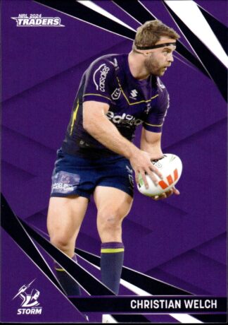 2024 NRL Traders Common Card - Base 072 Christian Welch Melbourne Storm