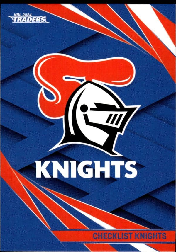 2024 NRL Traders Common Card - Base 073 Checklist Newcastle Knights