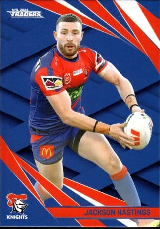 2024 NRL Traders Common Card - Base 077 Jackson Hastings Newcastle Knights