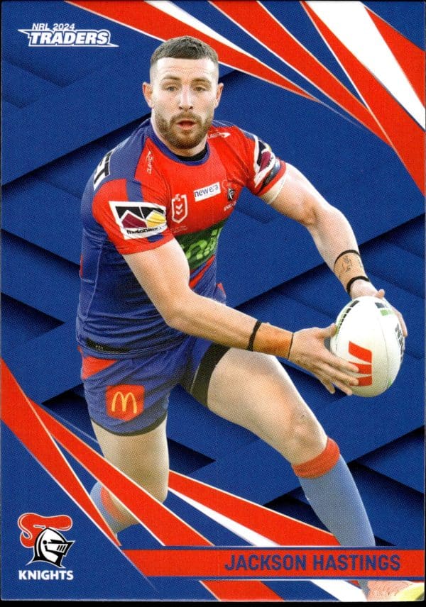 2024 NRL Traders Common Card - Base 077 Jackson Hastings Newcastle Knights