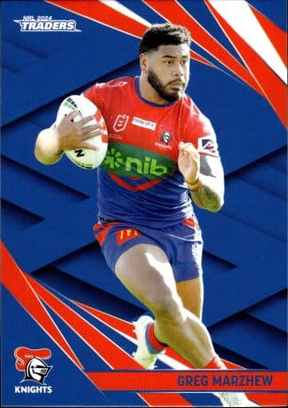2024 NRL Traders Common Card - Base 078 Greg Marzhew Newcastle Knights