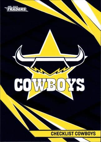 2024 NRL Traders Common Card - Base 082 Checklist North QLD Cowboys
