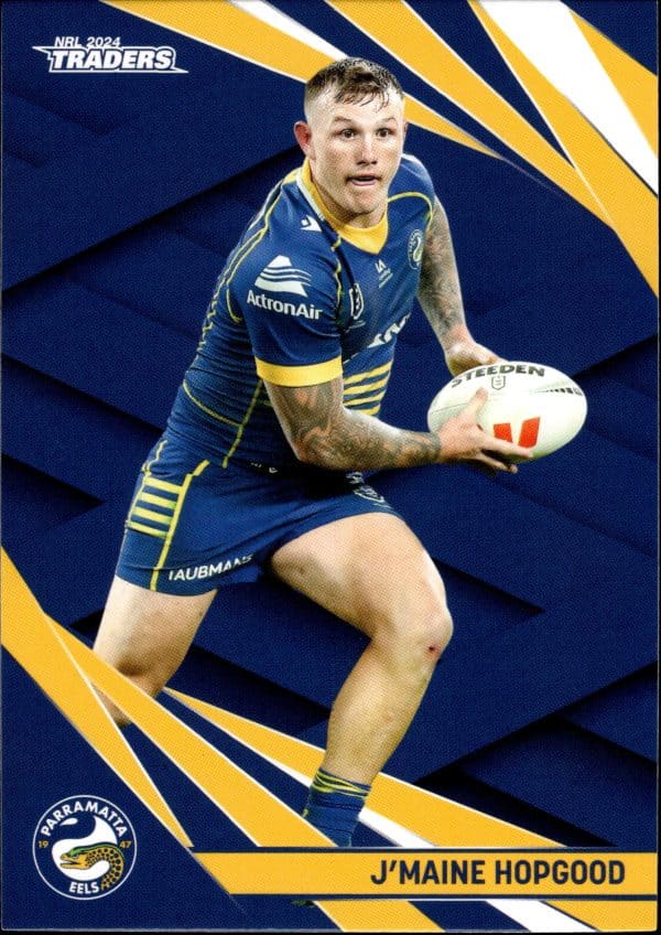 2024 NRL Traders Common Card - Base 095 J'maine Hopgood Parramatta Eels