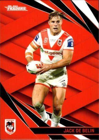 2024 NRL Traders Common Card - Base 120 Jack De Belin St George Dragons