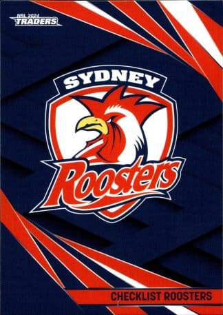 2024 NRL Traders Common Card - Base 127 Checklist Sydney Roosters