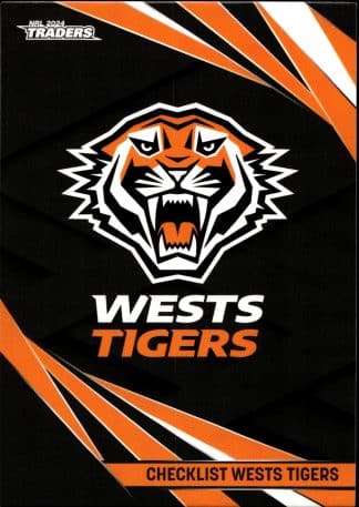 2024 NRL Traders Common Card - Base 145 Checklist Wests Tigers