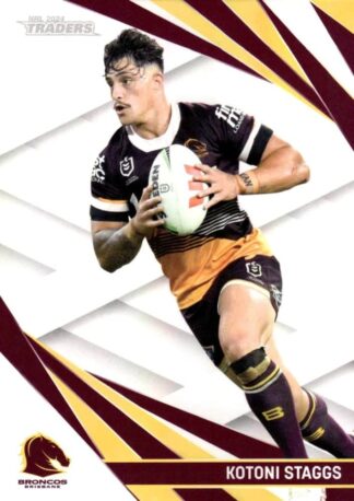 2024 NRL Traders Pearl Specials - PS008 Kotoni Staggs Brisbane Broncos
