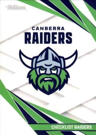 2024 NRL Traders Pearl Specials - PS010 Checklist Canberra Raiders