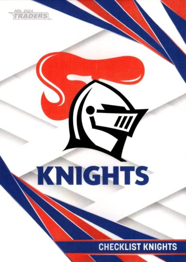 2024 NRL Traders Pearl Specials - PS073 Checklist Newcastle Knights