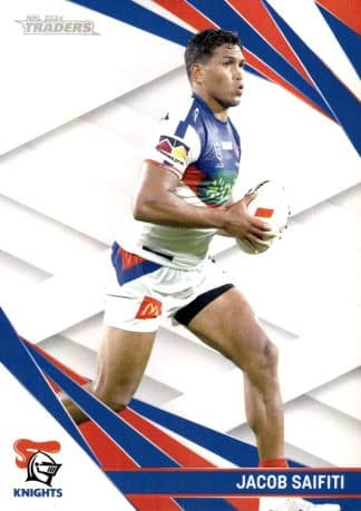 2024 NRL Traders Pearl Specials - PS081 Jacob Saifiti Newcastle Knights