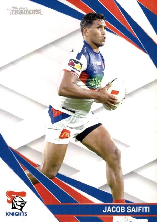 2024 NRL Traders Pearl Specials - PS081 Jacob Saifiti Newcastle Knights