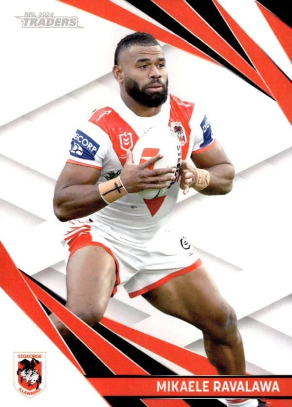 2024 NRL Traders Pearl Specials - PS124 Mikaele Ravalawa St George Dragons