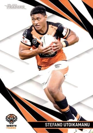 2024 NRL Traders Pearl Specials - PS153 Stefano Utoikamanu Wests Tigers
