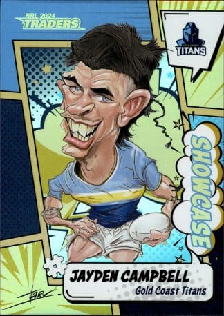 2024 NRL Traders Showcase Case Card - SCC07 Jayden Campbell Gold Coast Titans