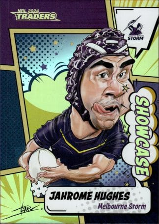2024 NRL Traders Showcase Case Card - SCC09 Jahrome Hughes Melbourne Storm