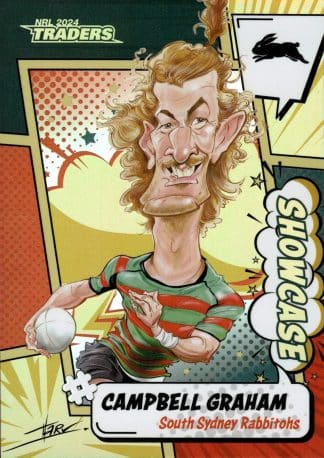 2024 NRL Traders Showcase Case Card - SCC14 Campbell Graham South Sydney Rabbitohs